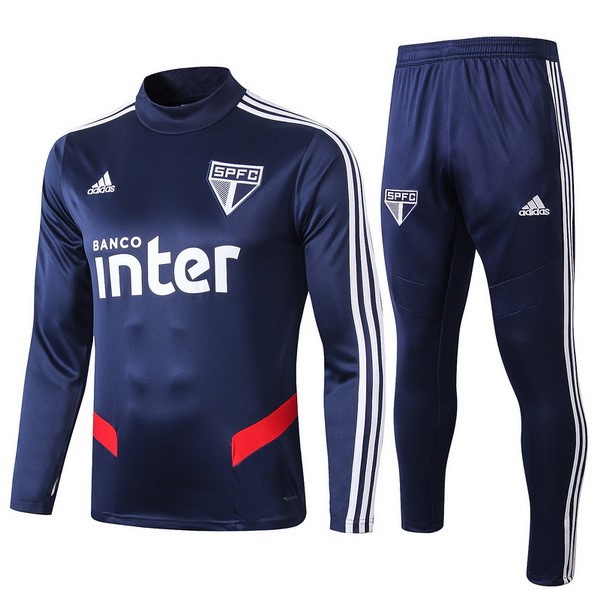 Trainingsanzug Kinder São Paulo 2019-20 Blau Marine Fussballtrikots Günstig